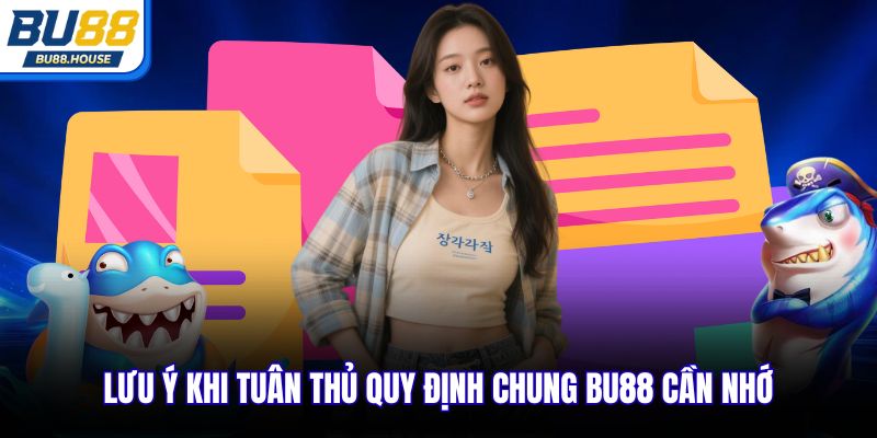 Lưu ý khi tuân thủ quy định chung BU88 cần nhớ